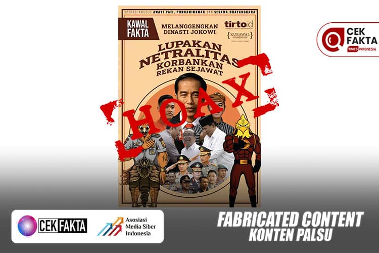 CEK FAKTA: Salah! Tirto dan Kurawal Terbitkan E-Book Berjudul “Lupakan Netralitas Korbankan Korban Sejawat"