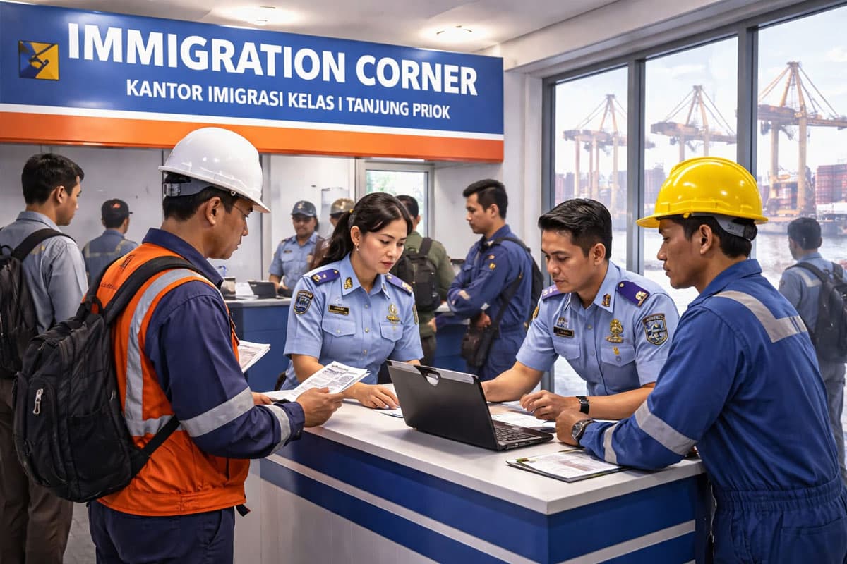 Imigrasi Tanjung Priok Buka Layanan Paspor Khusus Pelaut di Area Pelabuhan