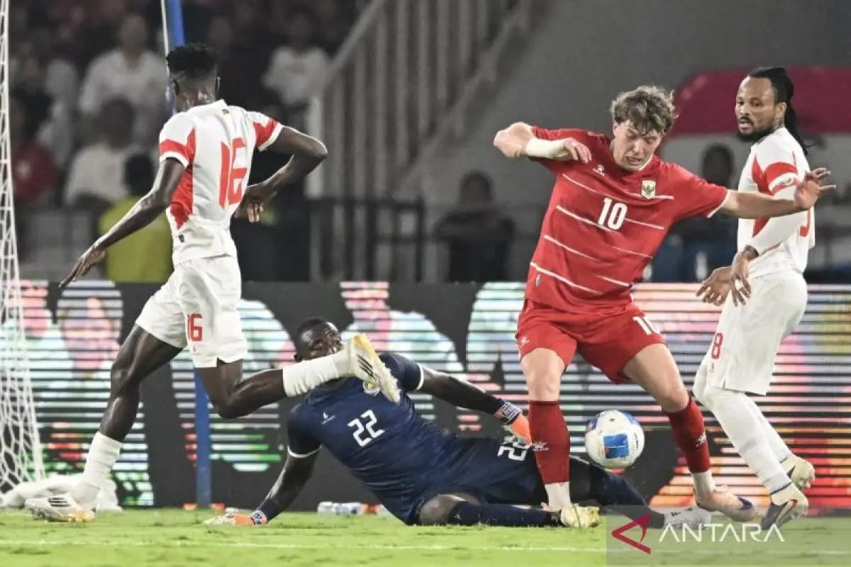 Tampil Dominan di SUGBK, Timnas Indonesia Ungguli Mozambik di Babak Pertama