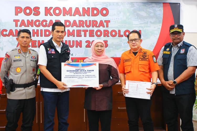Aksi ‘Jawa Timur Peduli’ untuk Korban Bencana Aceh Total Terkumpul Rp3,895 Miliar